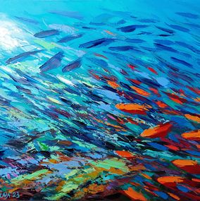 Painting, Hawaii Coral Reef, Olga Nikitina