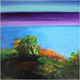 Painting, Horizon violet, Victorine Follana