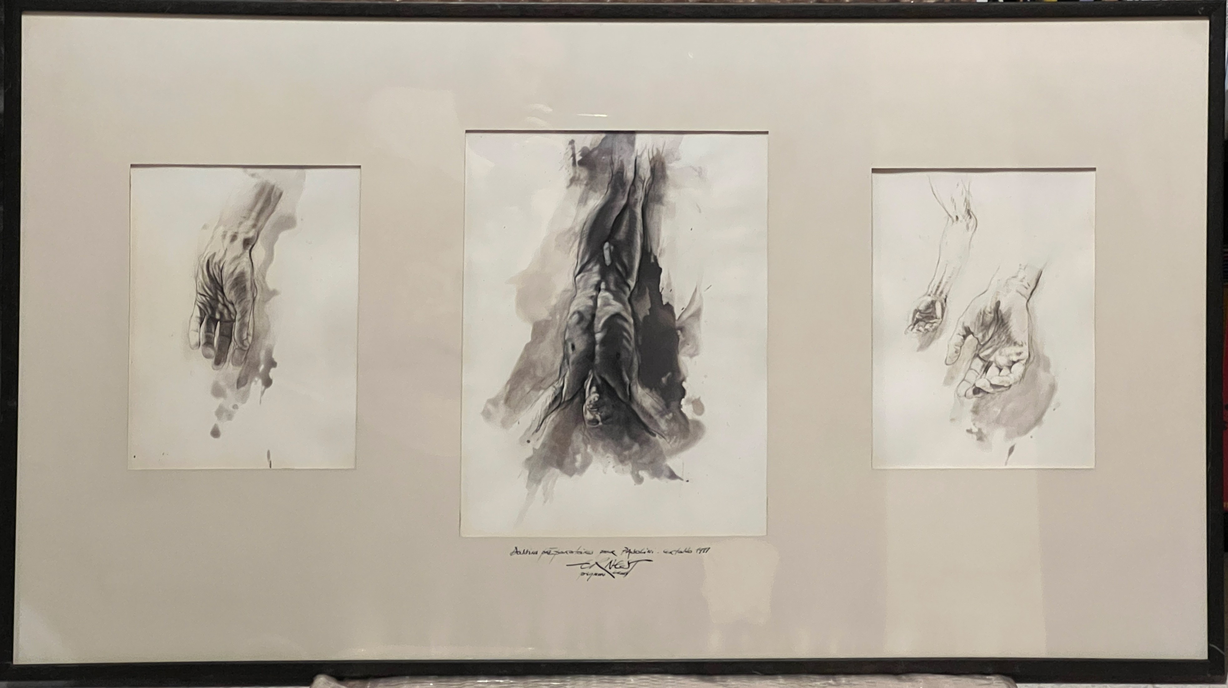 Ernest Pignon-Ernest, Dessins préparatoires pour Pasolini Ernest Pignon-Ernest, Dessins préparatoires pour Pasolini
