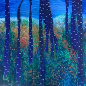 Pintura, Birch forest study I NY, Helen Brough