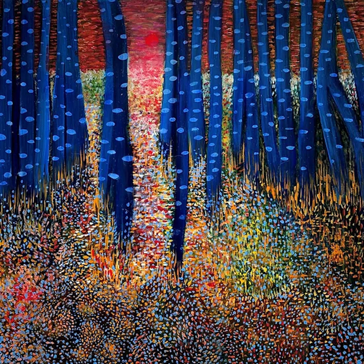 Helen Brough, Birch forest Sunset small NY Helen Brough, Birch forest Sunset small NY