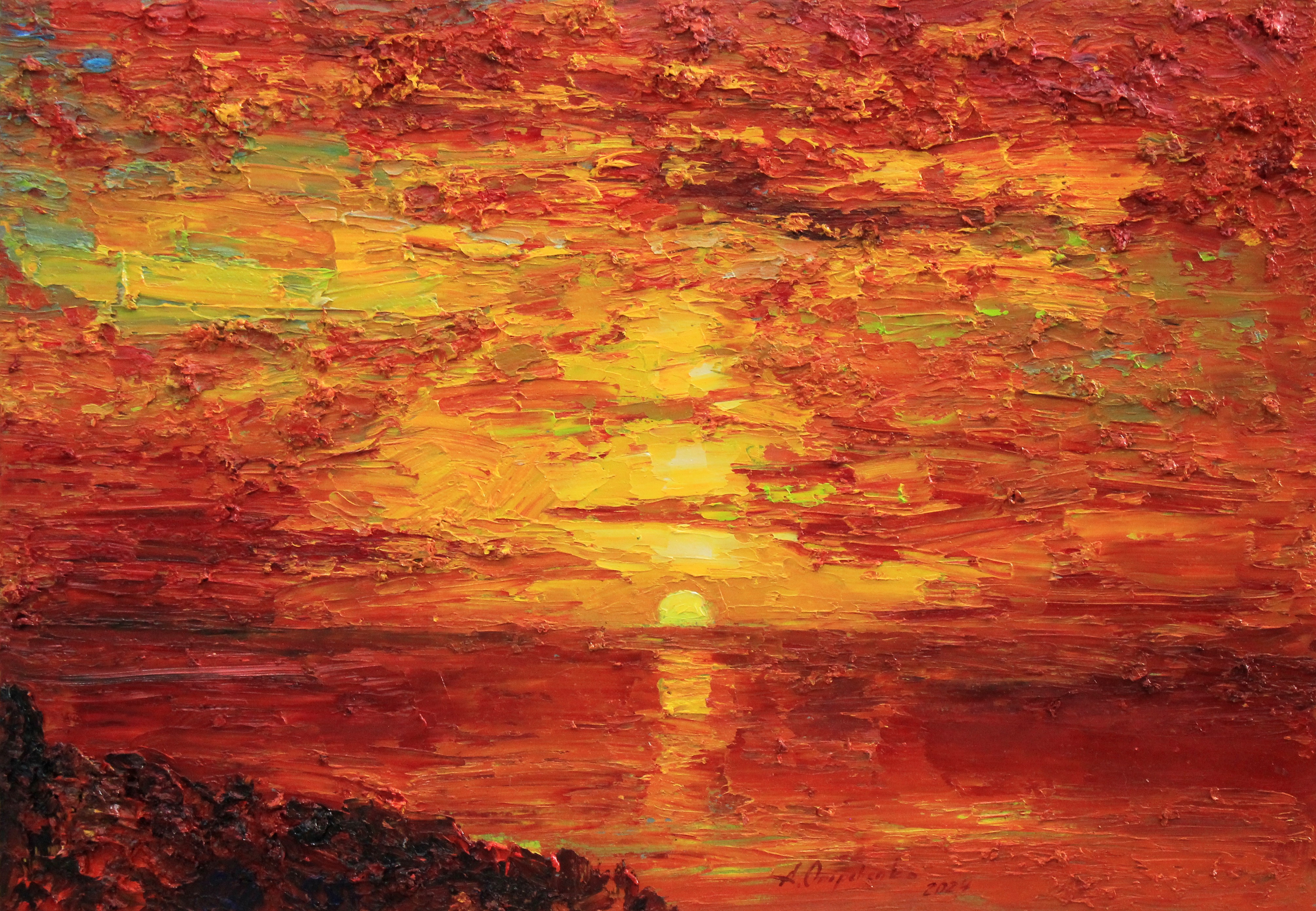 Alisa Onipchenko-Cherniakovska, Red colors of sunset Alisa Onipchenko-Cherniakovska, Red colors of sunset