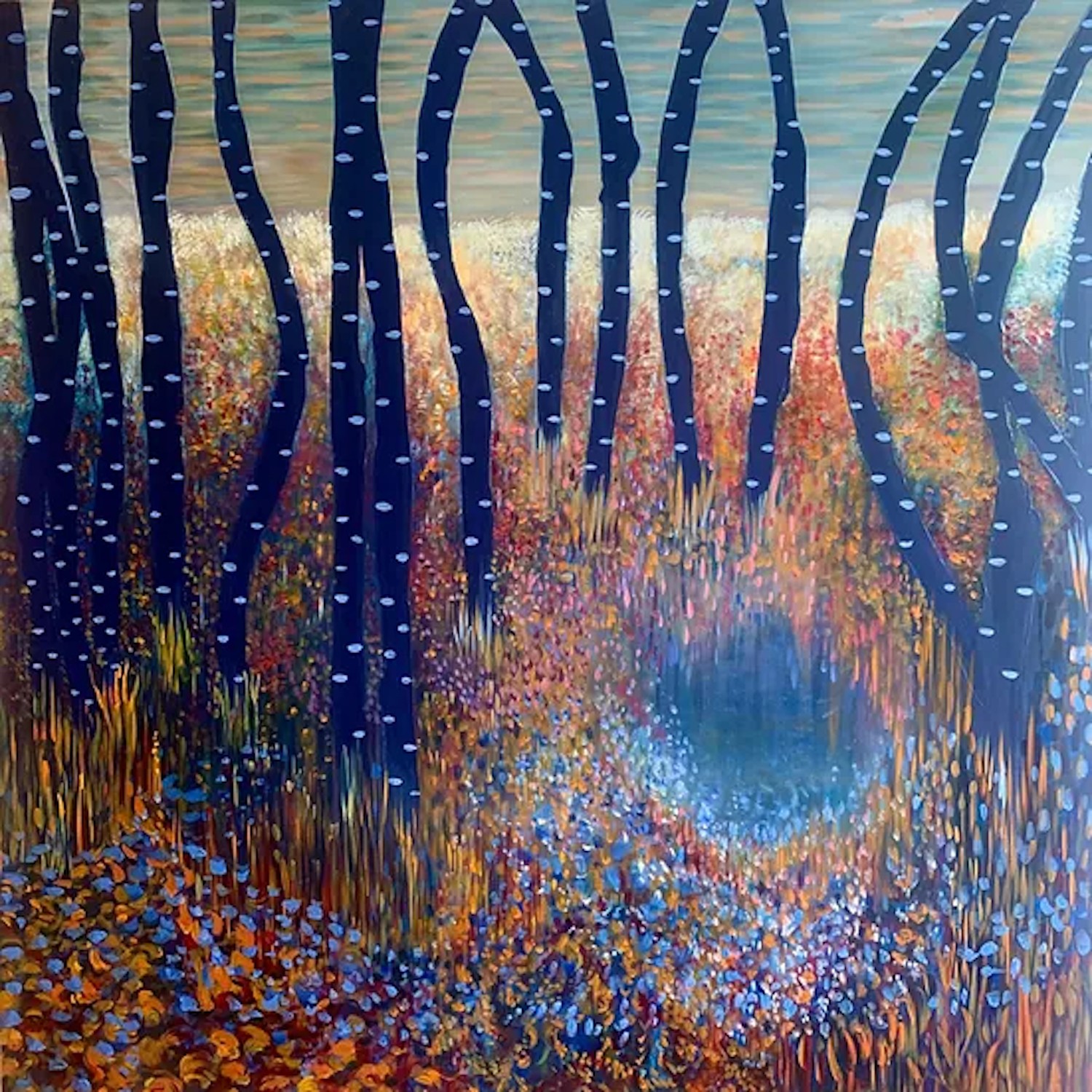Helen Brough, Birch forest bed NY Helen Brough, Birch forest bed NY