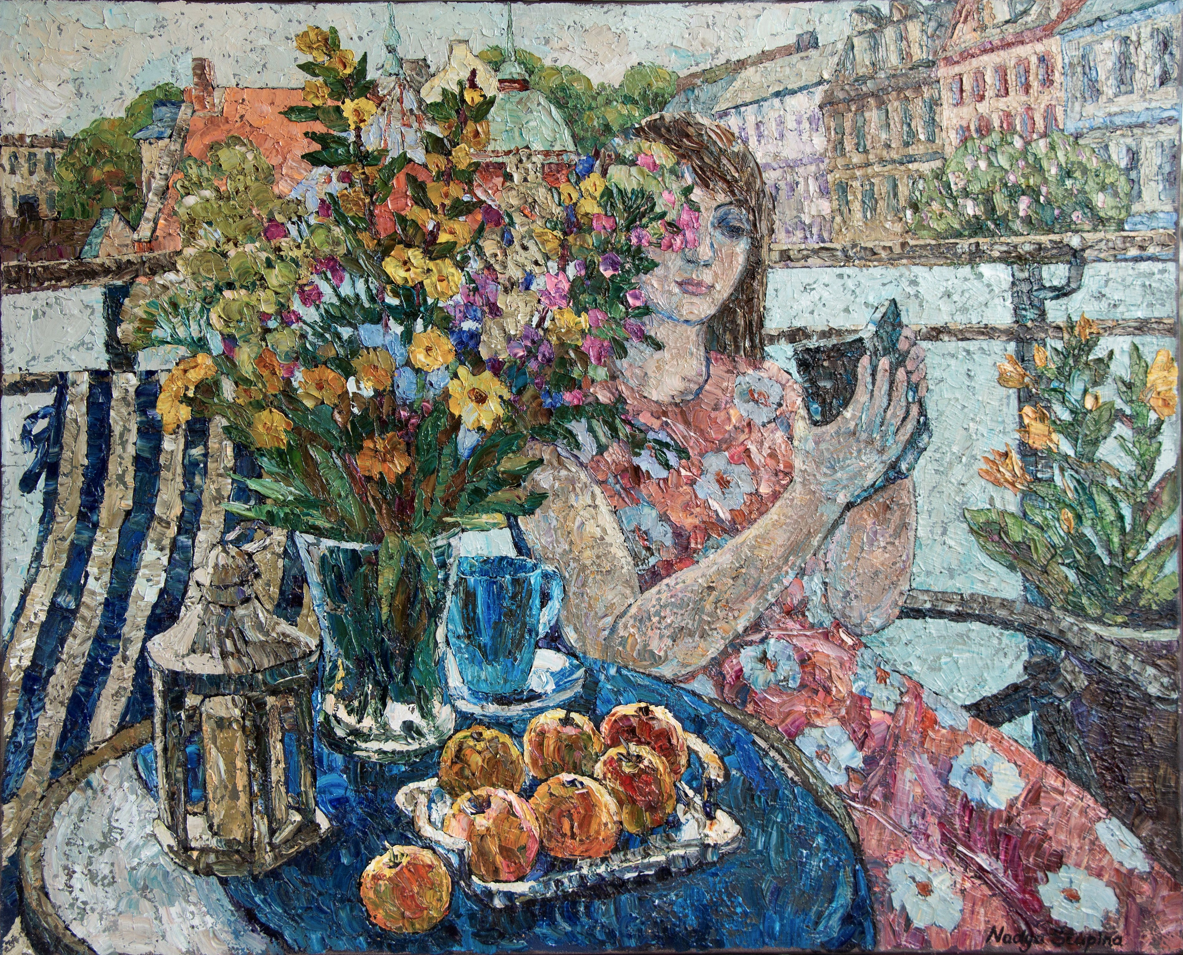 Nadezda Stupina, On the balcony Nadezda Stupina, On the balcony