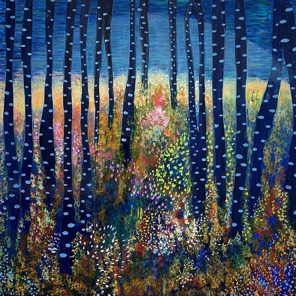 Helen Brough, Birch forest flowers small NY Helen Brough, Birch forest flowers small NY