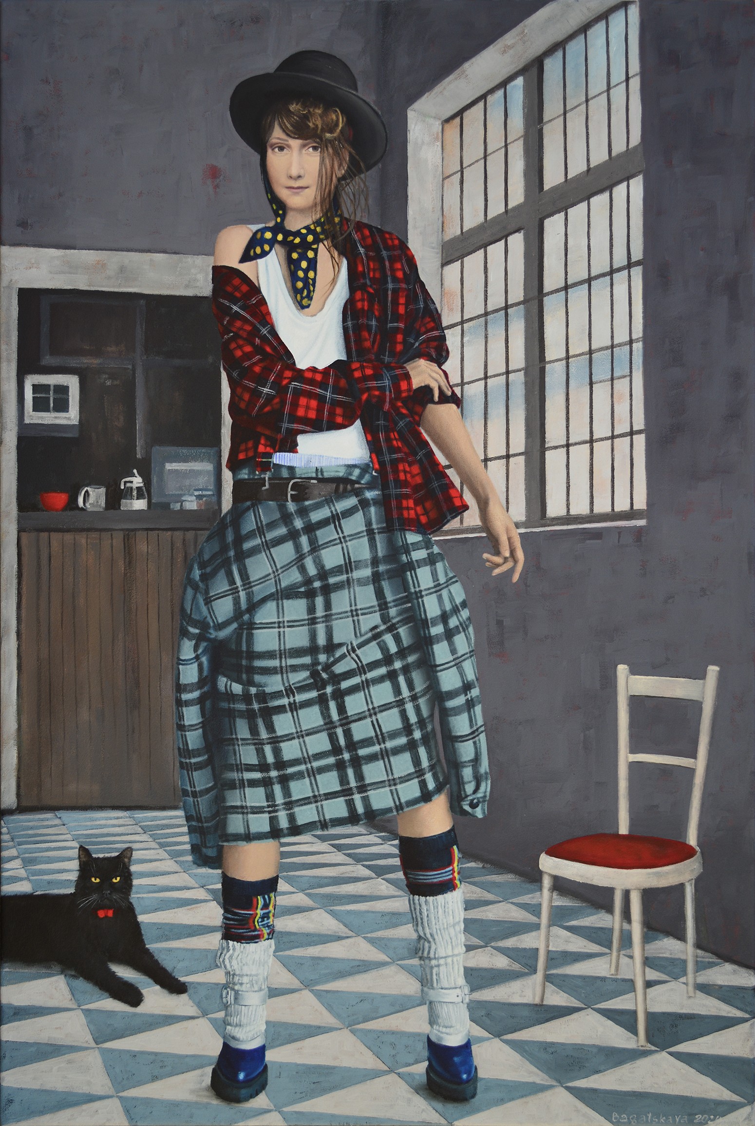 Nataliya Bagatskaya, Contemporary portrait Contemporary portrait New Look for an Old Jacket Nataliya Bagatskaya, Contemporary portrait Contemporary portrait New Look for an Old Jacket