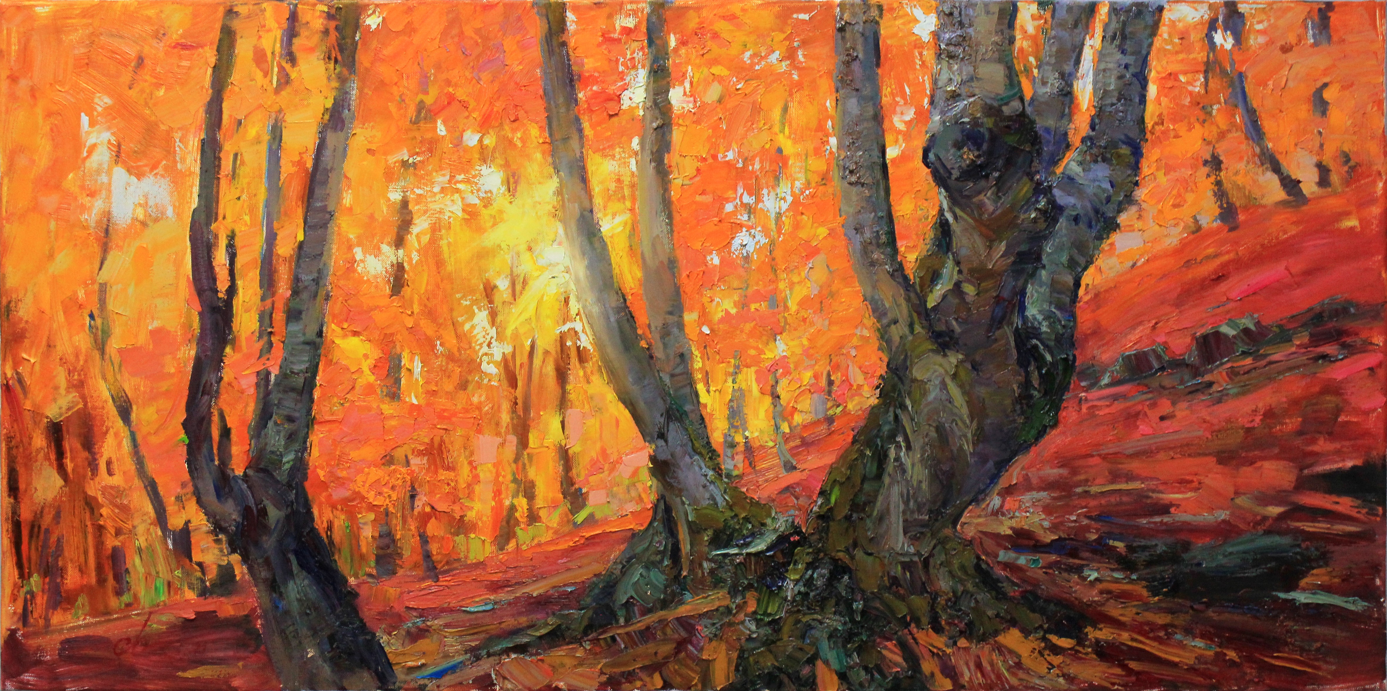 Serhii Cherniakovskyi, Autumn forest Serhii Cherniakovskyi, Autumn forest