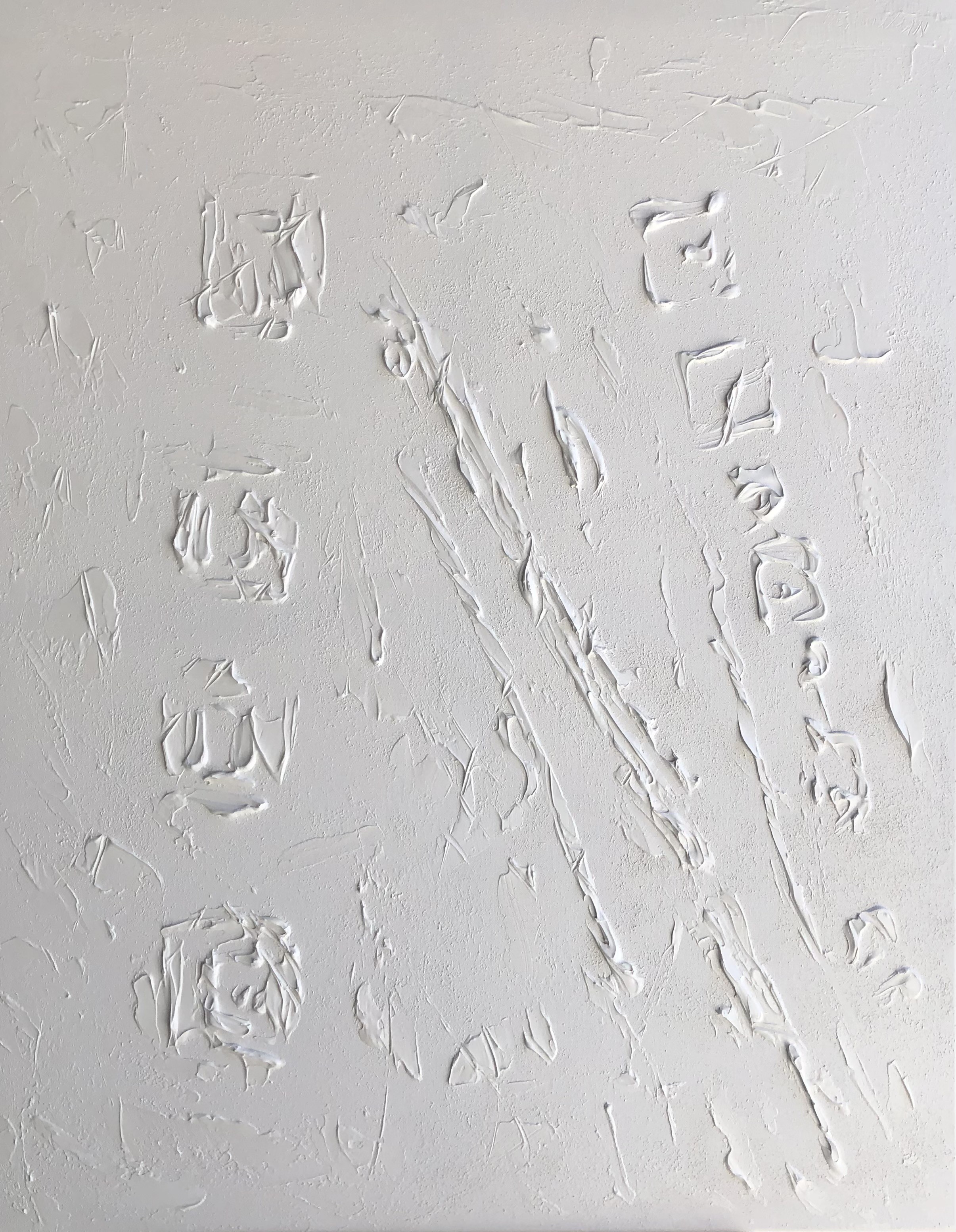 Nataliia Krykun, 3D White abstract from the series White reflection modern large painting textured, sculpture Nataliia Krykun, 3D White abstract from the series White reflection modern large painting textured, sculpture