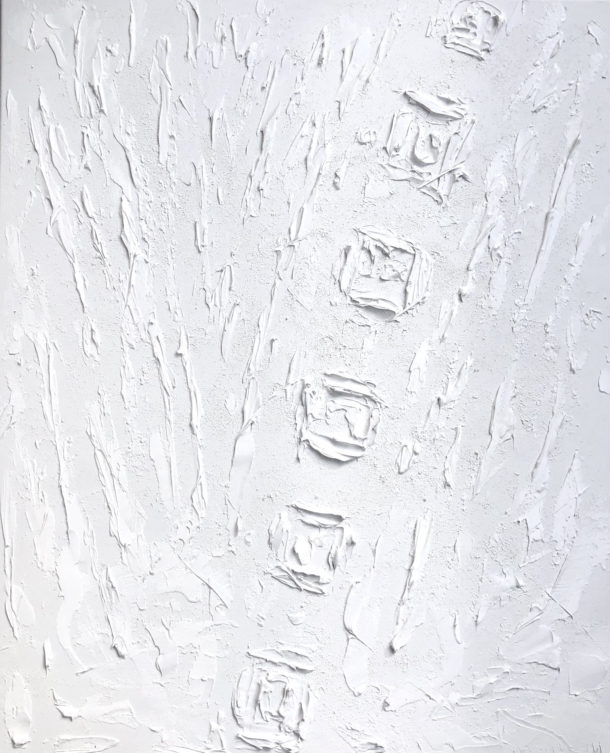 Nataliia Krykun, 3D White abstract from the series White reflection modern large painting textured, sculpture Nataliia Krykun, 3D White abstract from the series White reflection modern large painting textured, sculpture