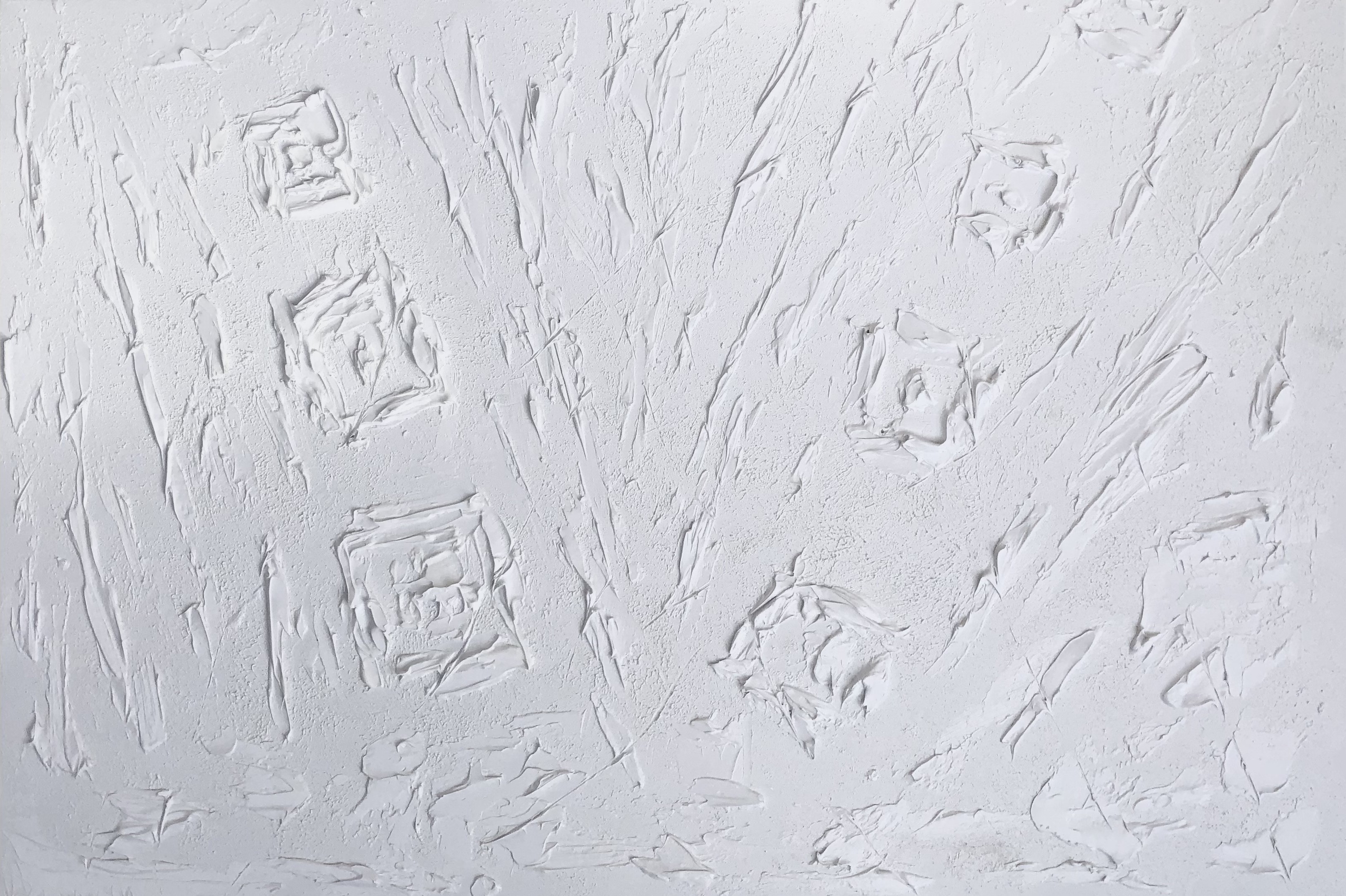 Nataliia Krykun, 3D White abstract from the series White reflection modern large painting textured, sculpture Nataliia Krykun, 3D White abstract from the series White reflection modern large painting textured, sculpture