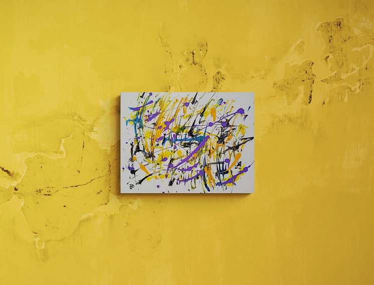Damien Berrard, Distortion, Painting on canvas