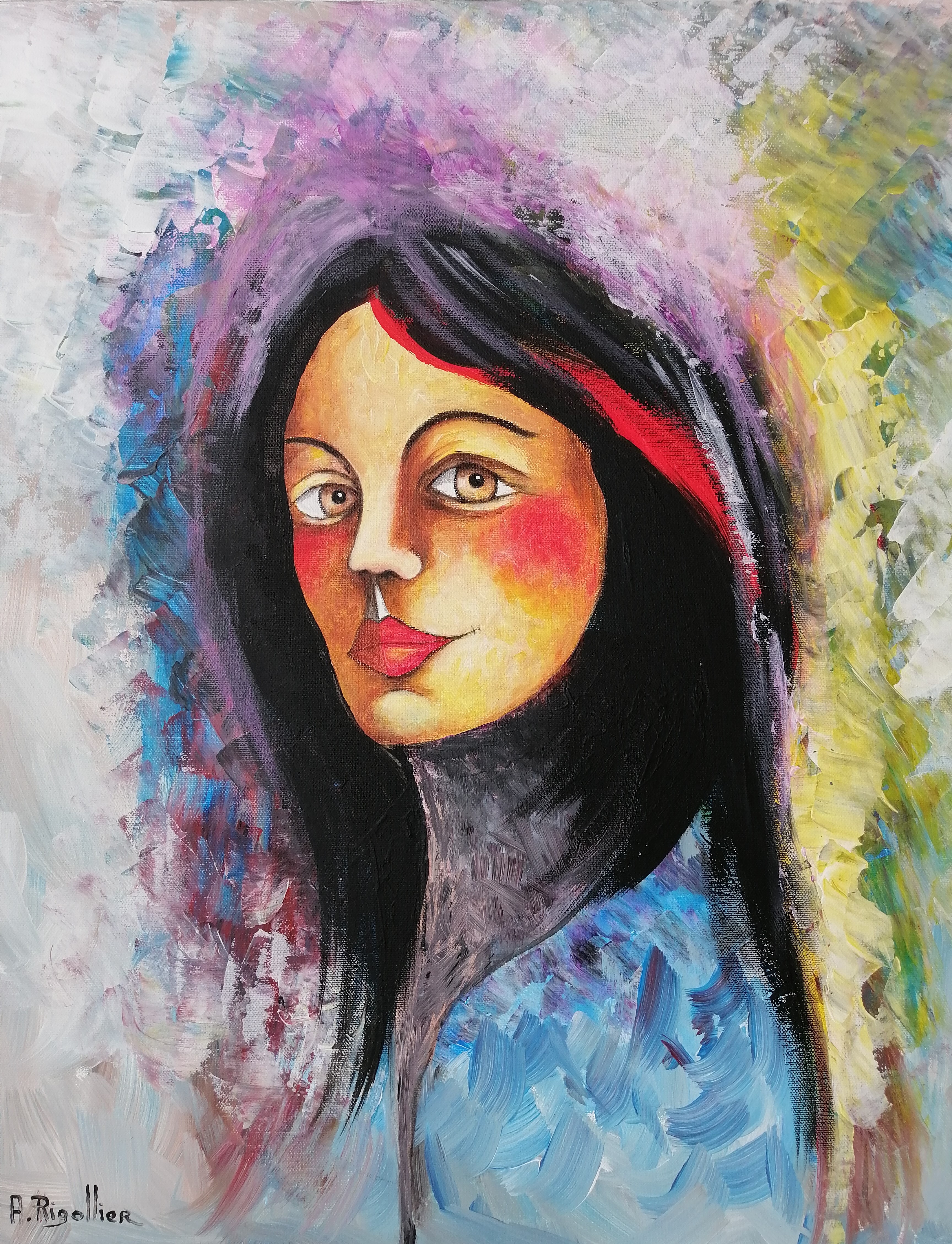 Alain Rigollier, Girl with Black Hair (Fille aux Cheveux Noirs) Alain Rigollier, Girl with Black Hair (Fille aux Cheveux Noirs)