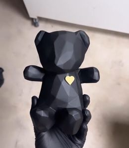 Sculpture, Teddy love noir, Marc Boffin