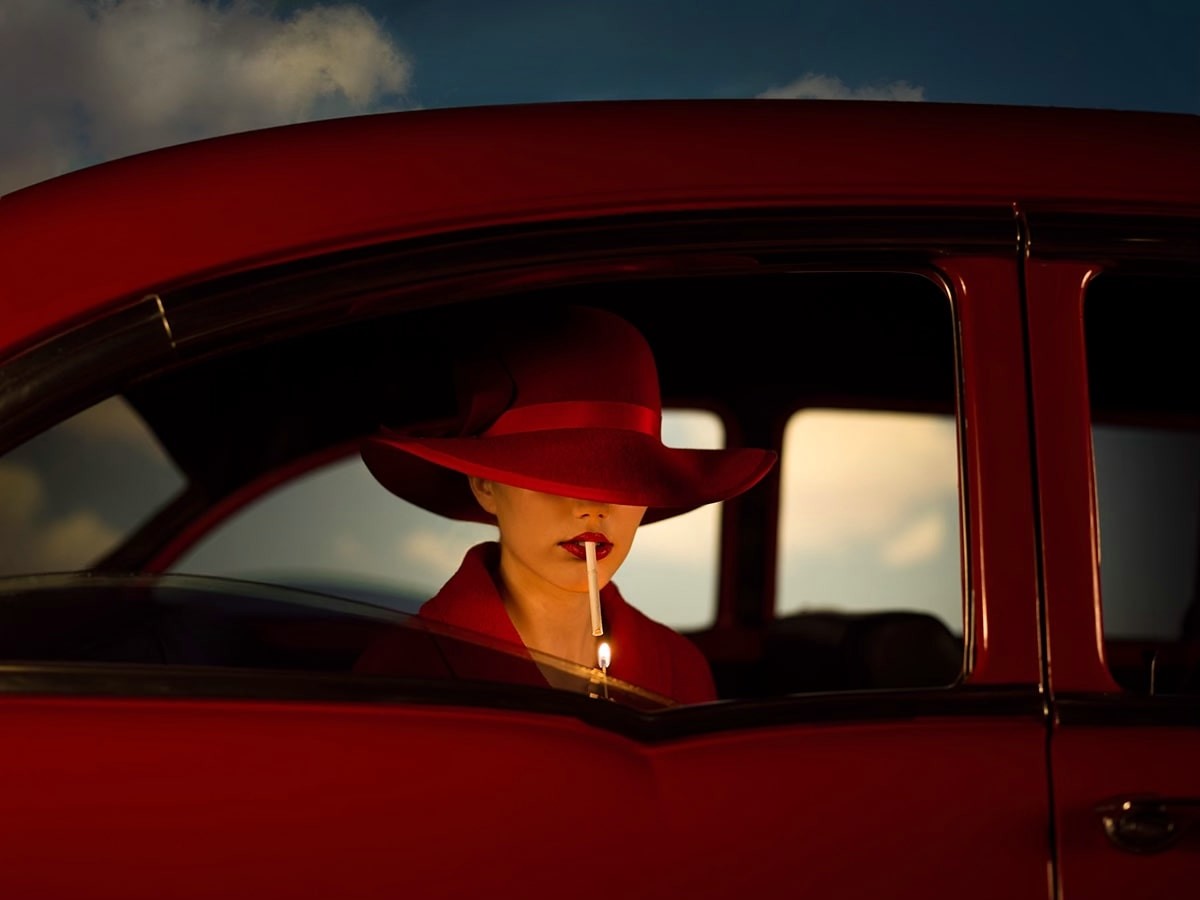 Tyler Shields, The Girl in The Red Car (4) Tyler Shields, The Girl in The Red Car (4)
