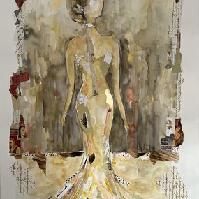 Painting, Golden City Lady, Isabelle Hirtzig