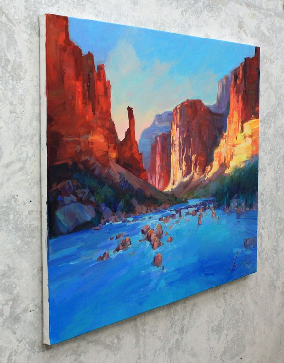 Serhii Cherniakovskyi, Arizona canyon, Painting on canvas