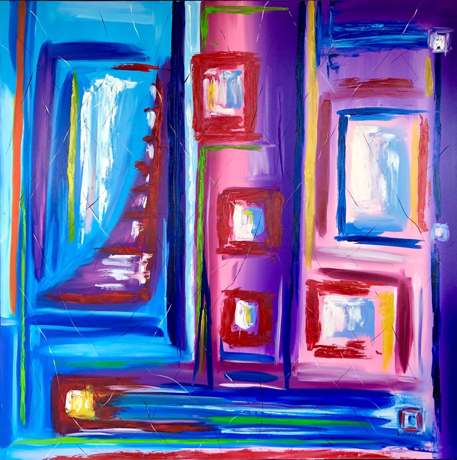 Nataliia Krykun, Bright color abstraction Nataliia Krykun, Bright color abstraction