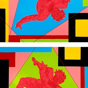 Gemälde, Skyfall (Diptych), Robert Walker