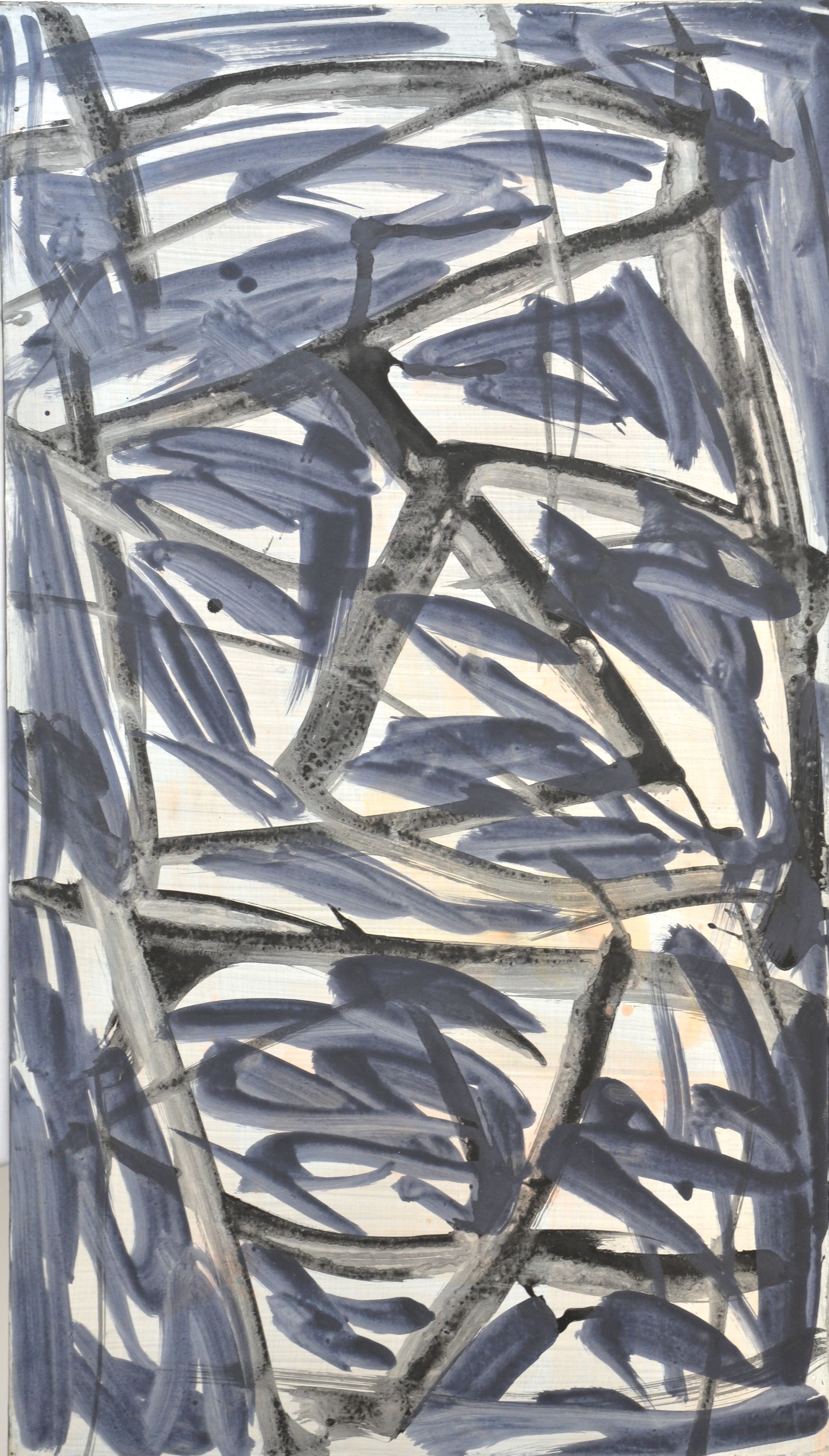 Rudolf Wiesinger, Sans titre bleu & noir Rudolf Wiesinger, Sans titre bleu & noir