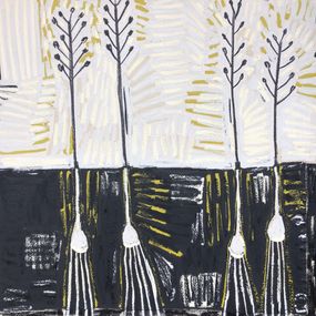 Gemälde, Great Camas, Seeds Ripening, Bulbs Underground, Andrea Simmonds
