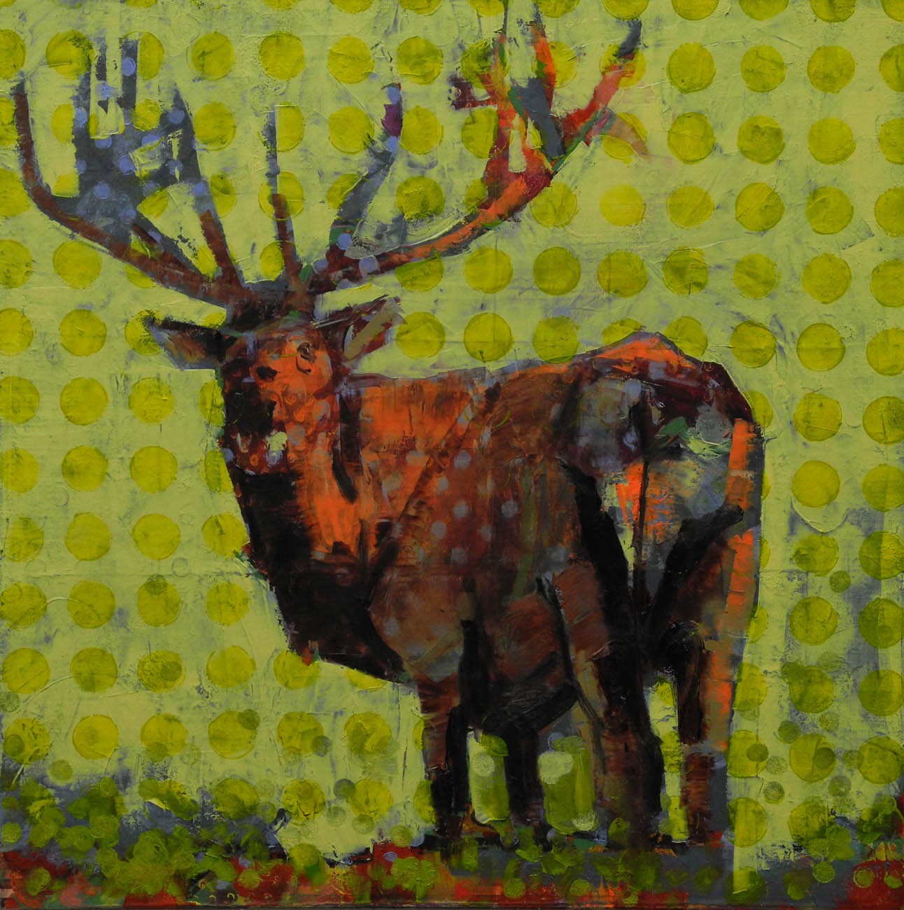 Les Thomas, Animal Painting # 018-1563 Les Thomas, Animal Painting # 018-1563