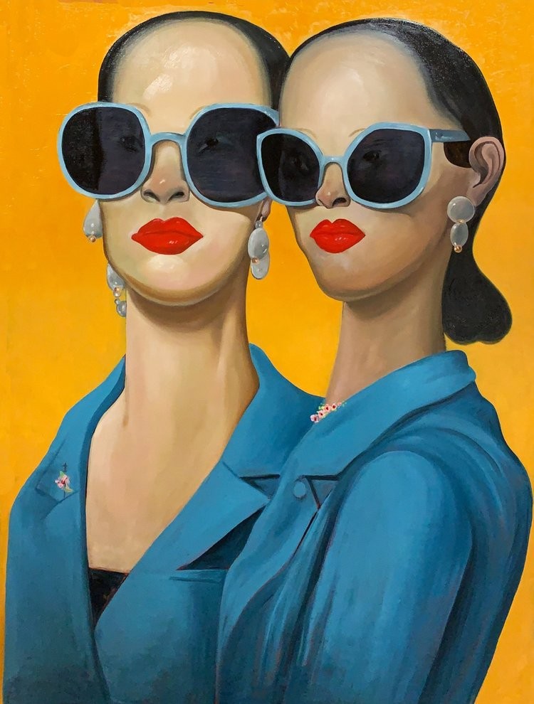 Noah Becker, Two People in Sunglasses Noah Becker, Two People in Sunglasses