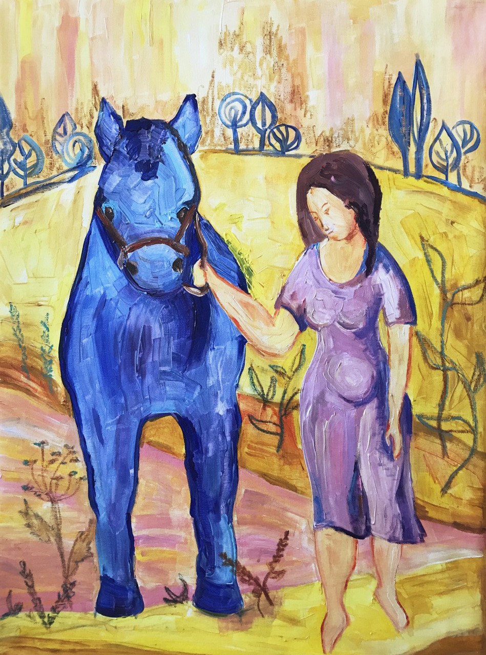 Tetiana Pchelnykova, Harmony in Blue: Finding Peace Within, The Happiness Series: Exploring Inner Joy series Tetiana Pchelnykova, Harmony in Blue: Finding Peace Within, The Happiness Series: Exploring Inner Joy series