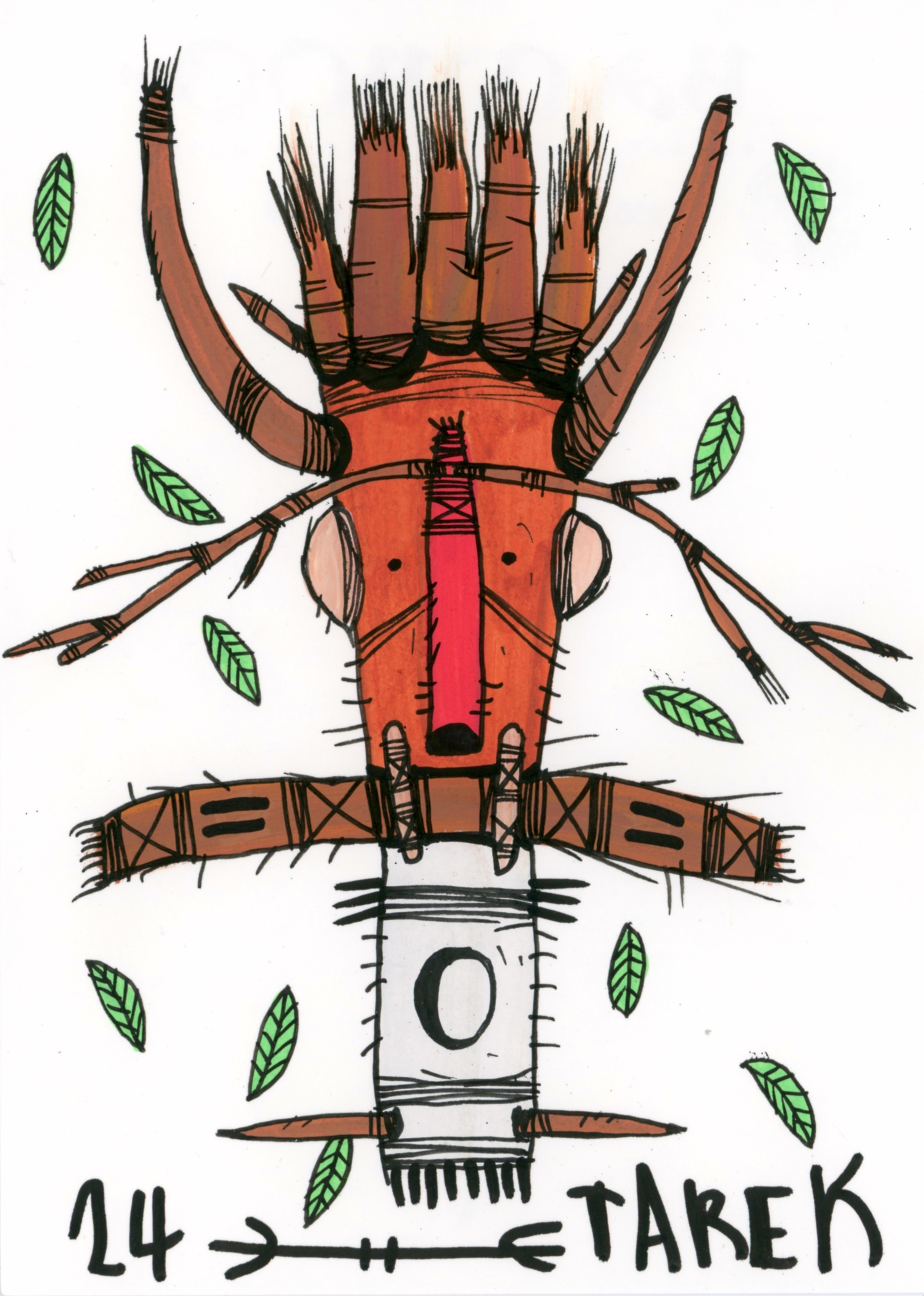 Tarek, Masque totemic #3 Tarek, Masque totemic #3