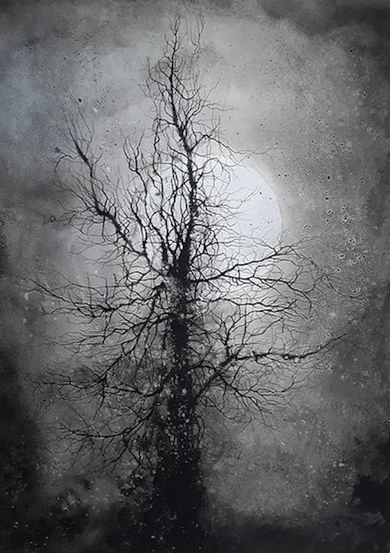 Alvaro Petritoli, Skeletal tree and full moon Alvaro Petritoli, Skeletal tree and full moon