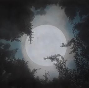 Gemälde, Moon oculus, Alvaro Petritoli