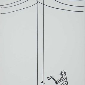 Dibujo, Untitled (All communication must cease), David Shrigley