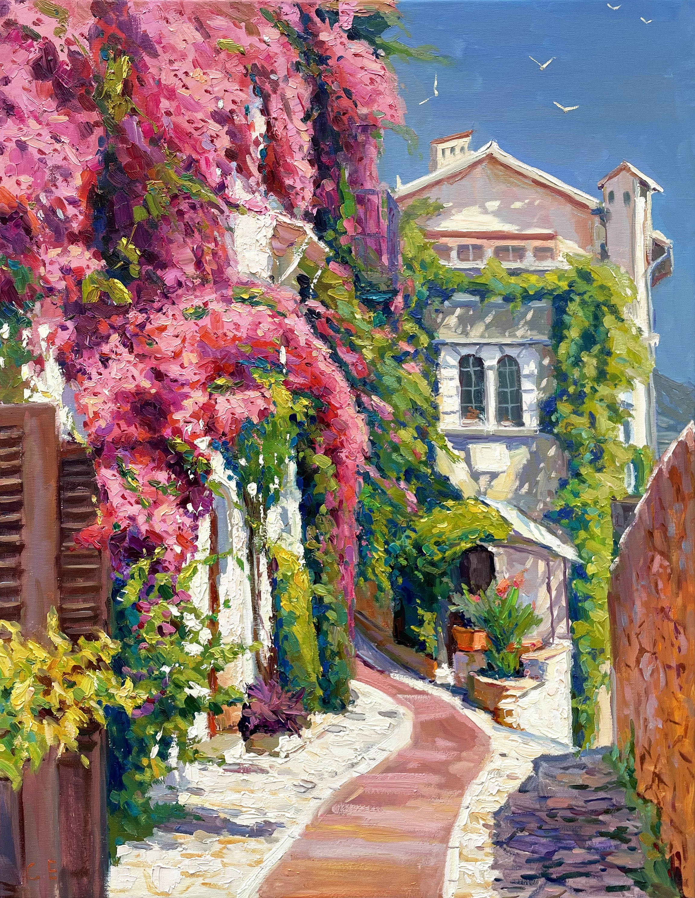 Evgeny Chernyakovsky, Yard by the sea Evgeny Chernyakovsky, Yard by the sea
