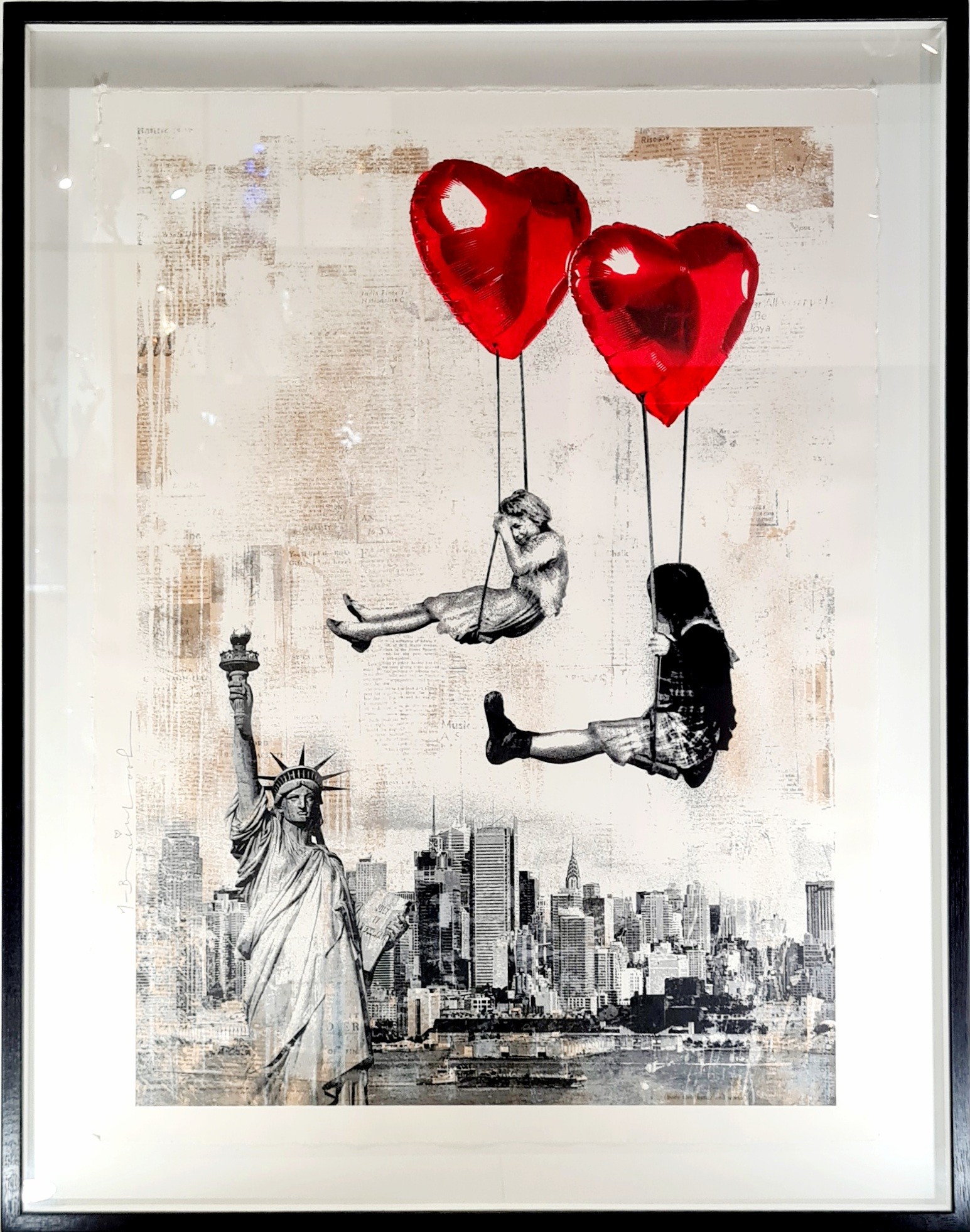Mr Brainwash, Love Is In The Air - New York Mr Brainwash, Love Is In The Air - New York