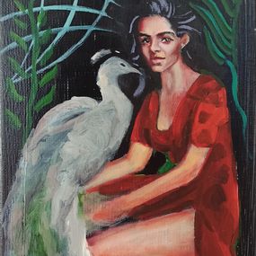 Gemälde, La Dame au Paon, Svetlana Maksimenko
