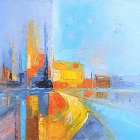 Gemälde, City by the Shore, Narek Qochunc