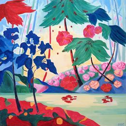 Pintura, Les quatre saison : fleurs de printemps, Odile Pinto-Corbin