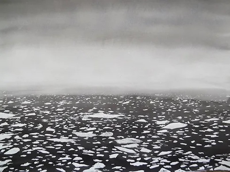Alvaro Petritoli, Arctic flight over a charcoal sea Alvaro Petritoli, Arctic flight over a charcoal sea