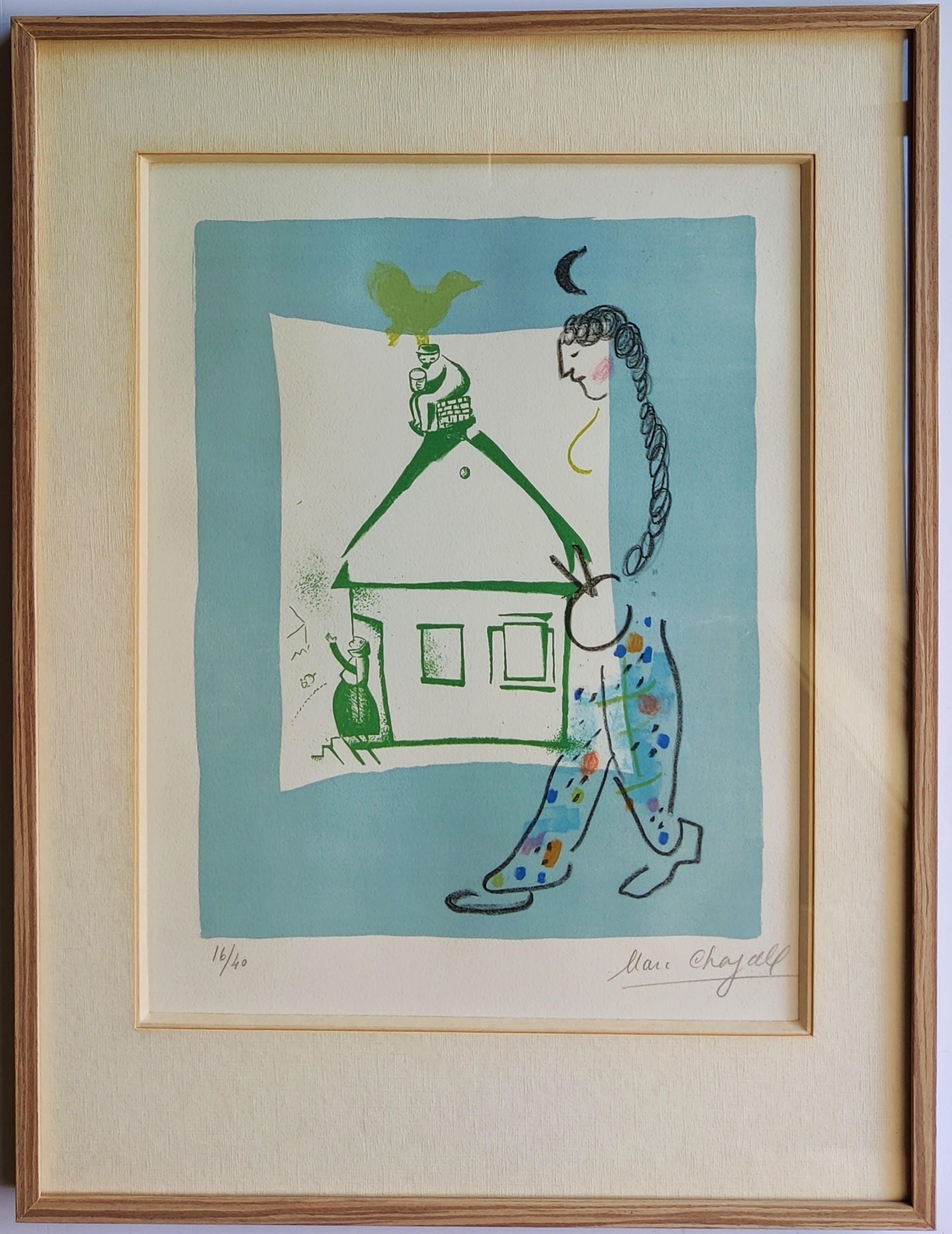 Marc Chagall, The House in My Village Marc Chagall, The House in My Village