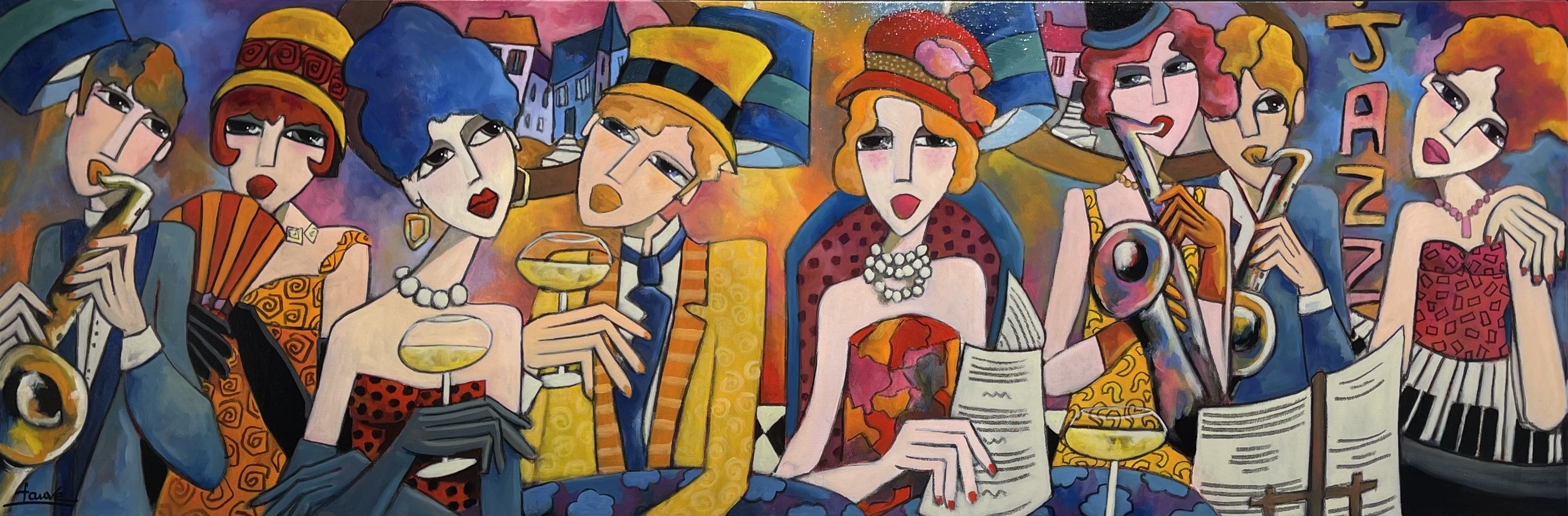 Martine Fauve Dechavanne, Musique et champagne Martine Fauve Dechavanne, Musique et champagne