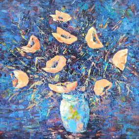 Peinture, Cerulean Dreams of Poppies, Arto Mkrtchyan