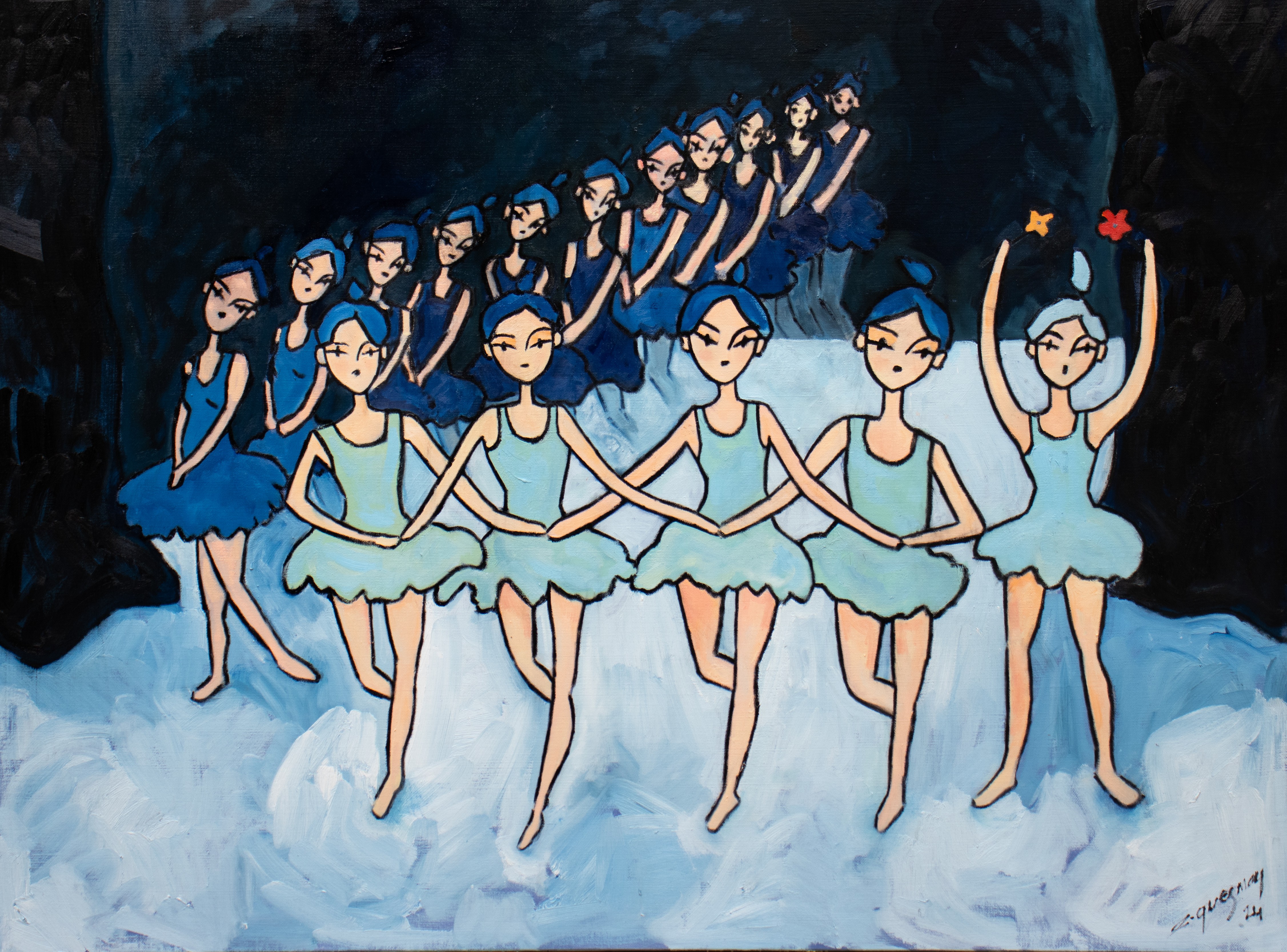 Etienne Quesnay, Dreamer in a ballet Etienne Quesnay, Dreamer in a ballet