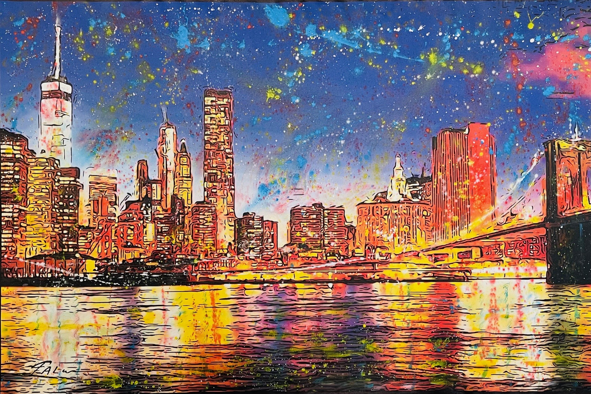 Joaquim Falcó, Manhattan at night Joaquim Falcó, Manhattan at night