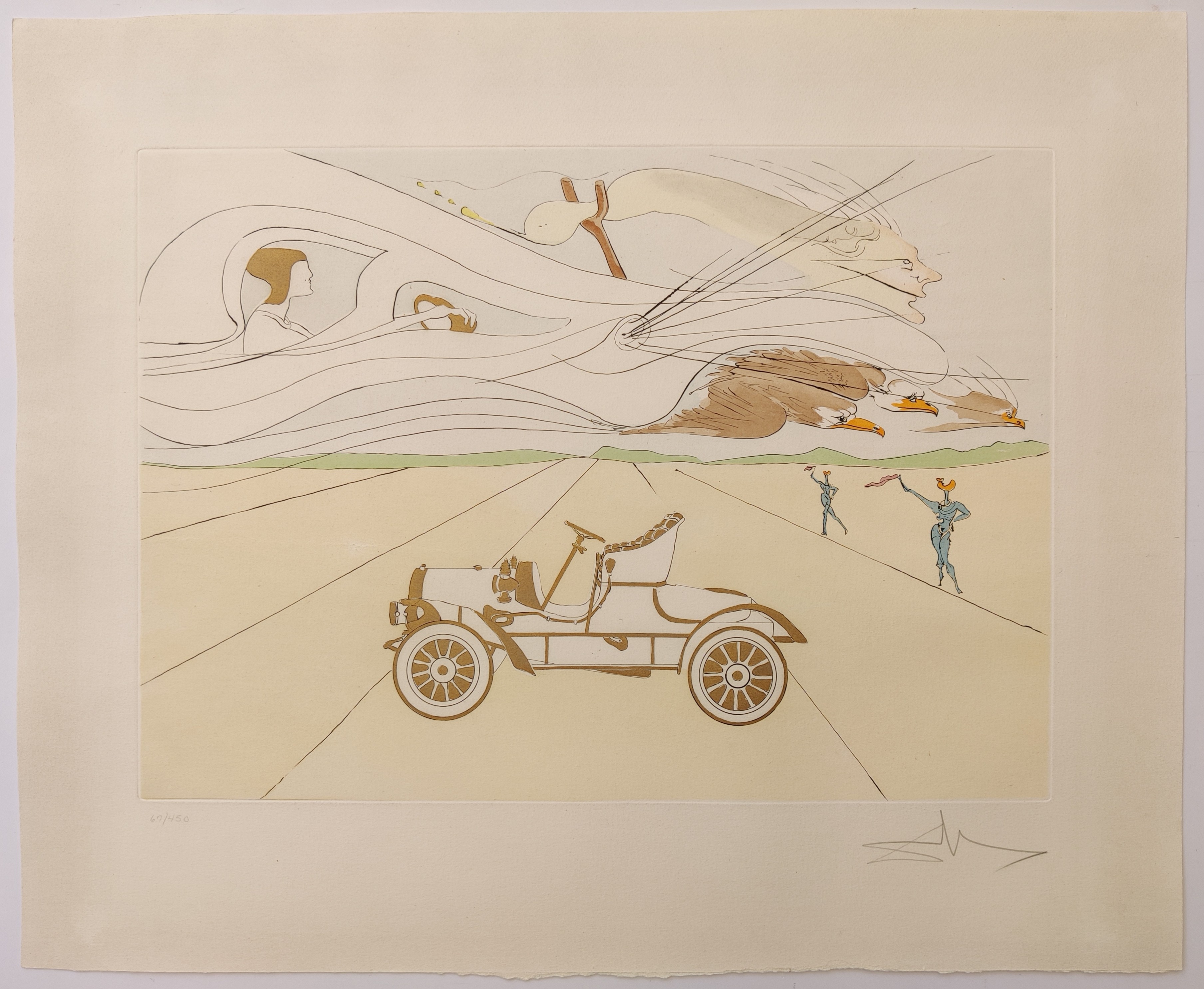 Salvador Dali, L'automobile (Automobile) Salvador Dali, L'automobile (Automobile)