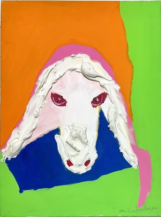 Menashe Kadishman, Red Eyes Menashe Kadishman, Red Eyes