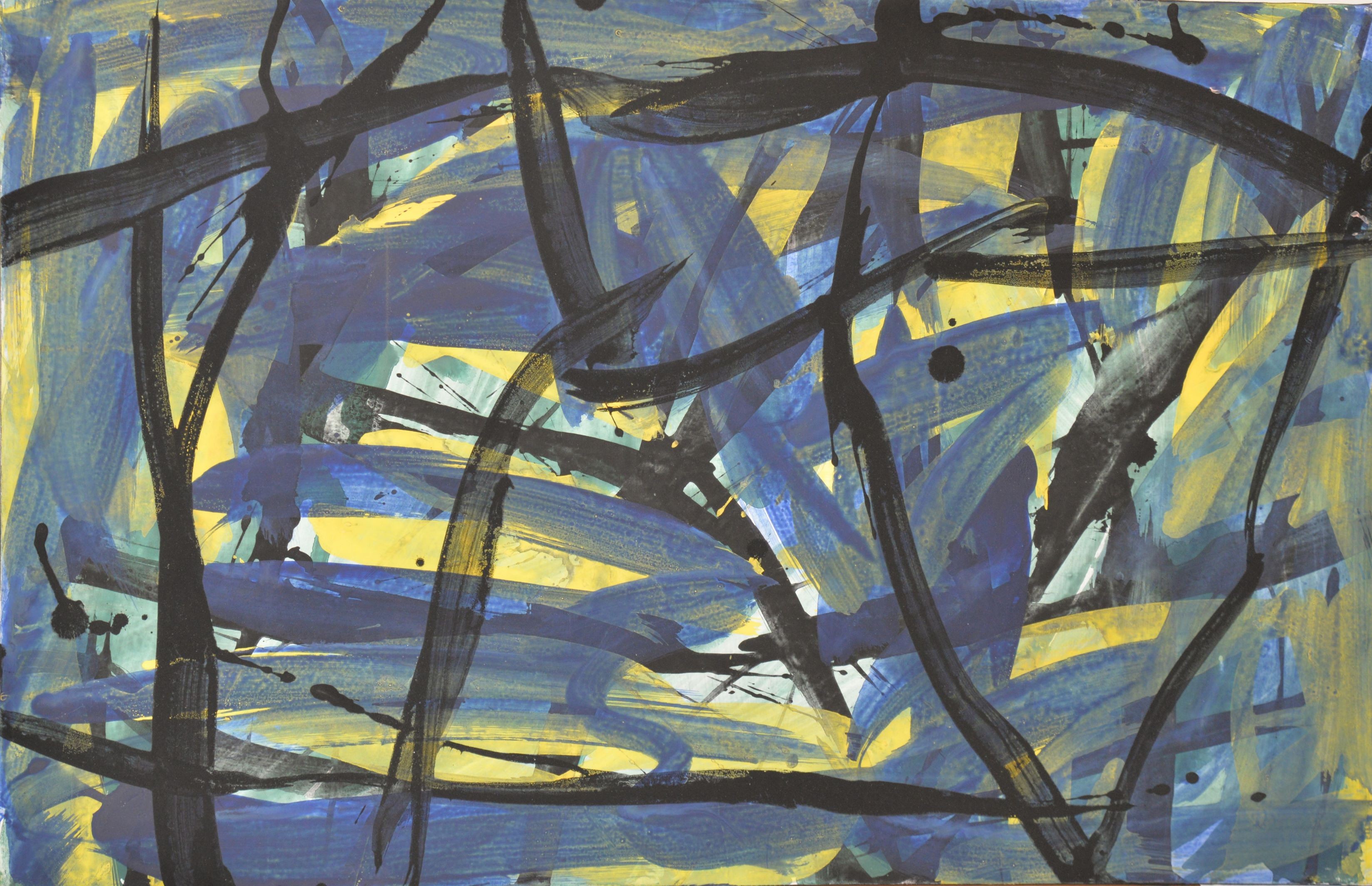 Rudolf Wiesinger, Sans titre bleu & jaune Rudolf Wiesinger, Sans titre bleu & jaune