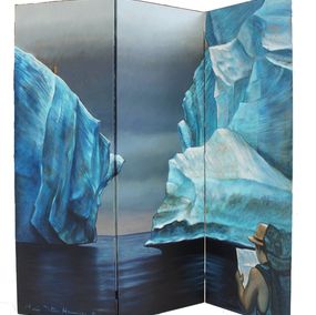 Painting, La nuit de l'iceberg, Marie Détrée