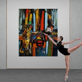 Drucke, Ballet Dancer in Arabesque Pose, Bruno Cantais