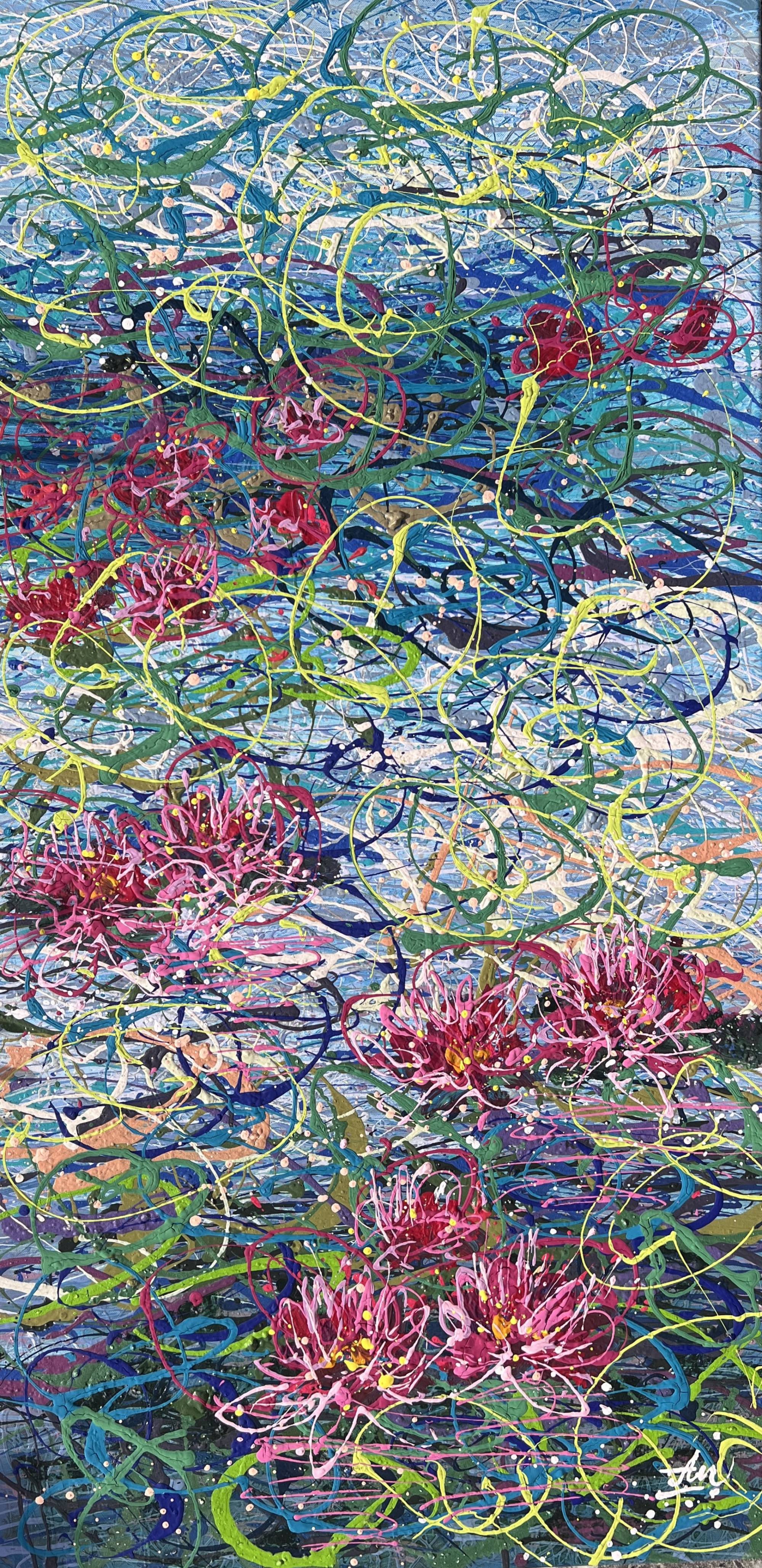 Nadin Antoniuk, Those same lilies of Claude Monet (stretched) (1) Nadin Antoniuk, Those same lilies of Claude Monet (stretched) (1)