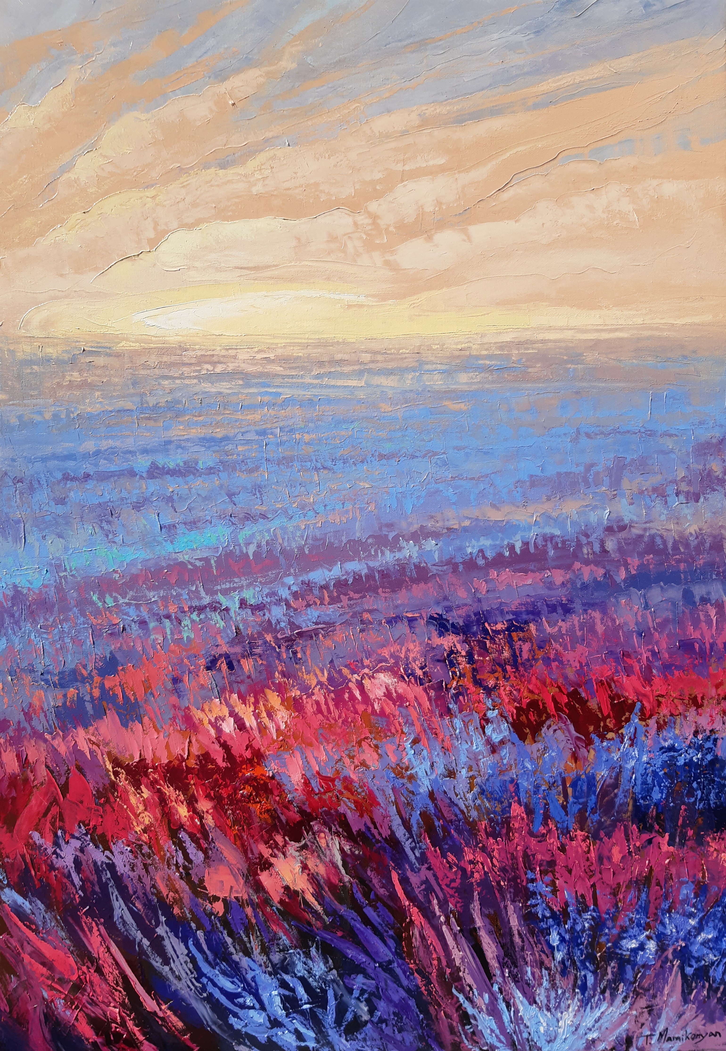 Tigran Mamikonyan, Pink Field at Sunrise Tigran Mamikonyan, Pink Field at Sunrise