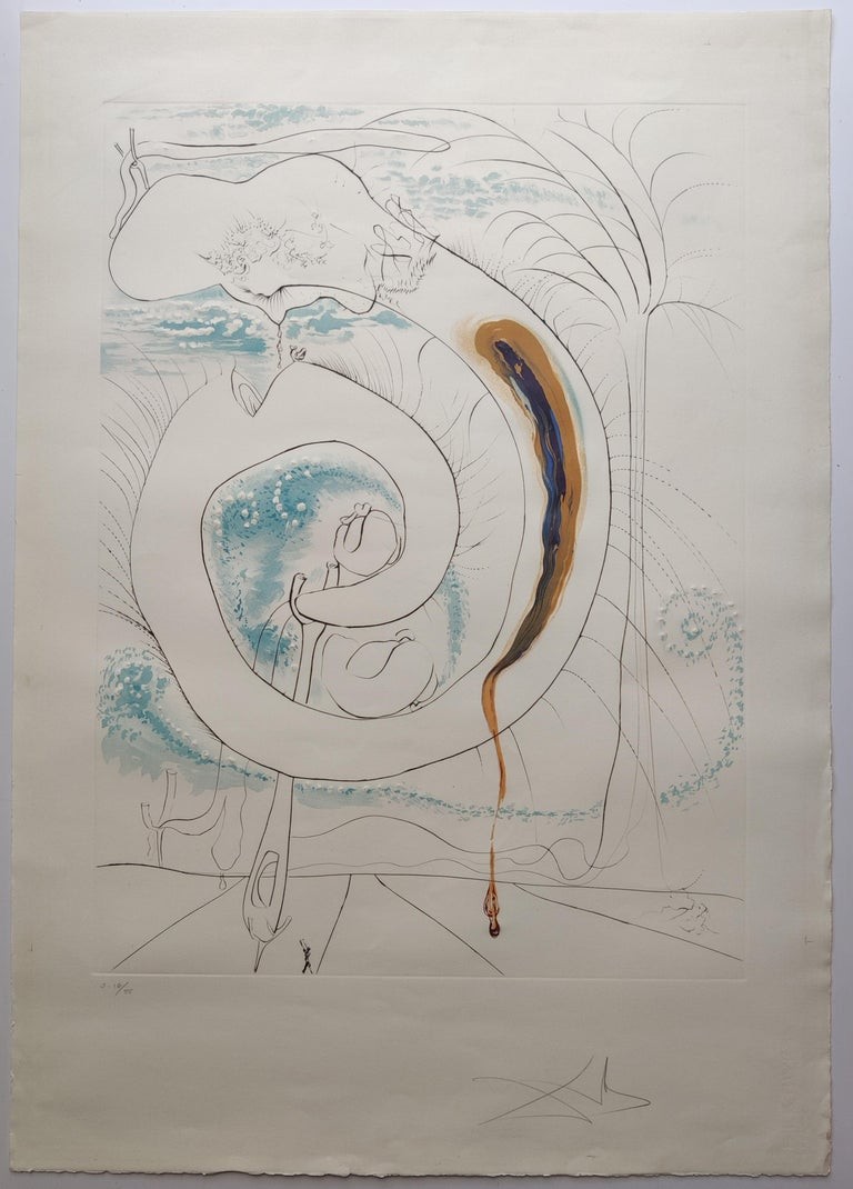 Salvador Dali, Le Cercle viscéral du cosmos Salvador Dali, Le Cercle viscéral du cosmos